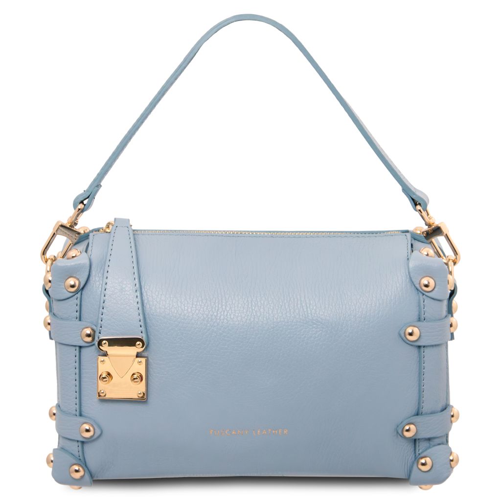 handtasche leder damen blau ShoppDiva