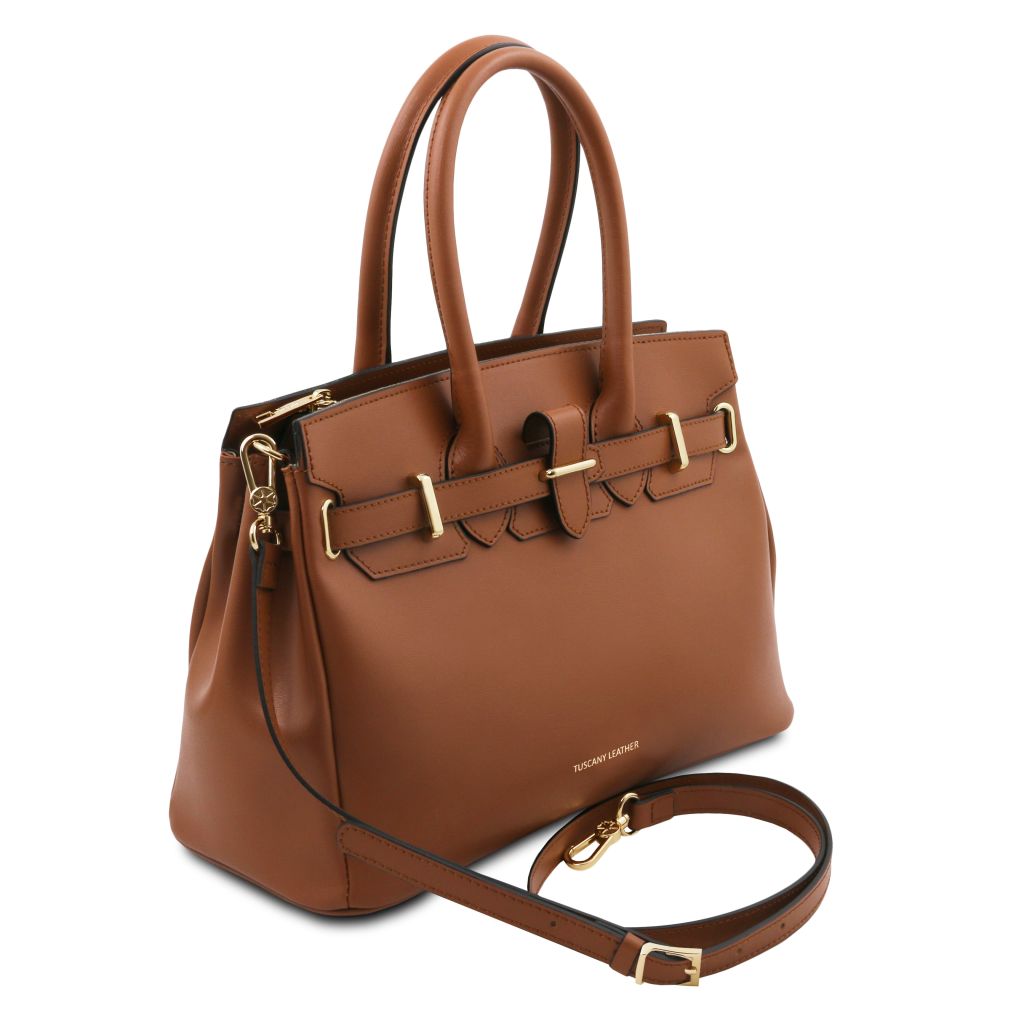 ledertasche damen cognac
