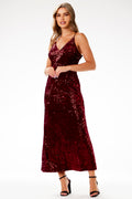 abendkleid bordeaux rot lang Shoppiva