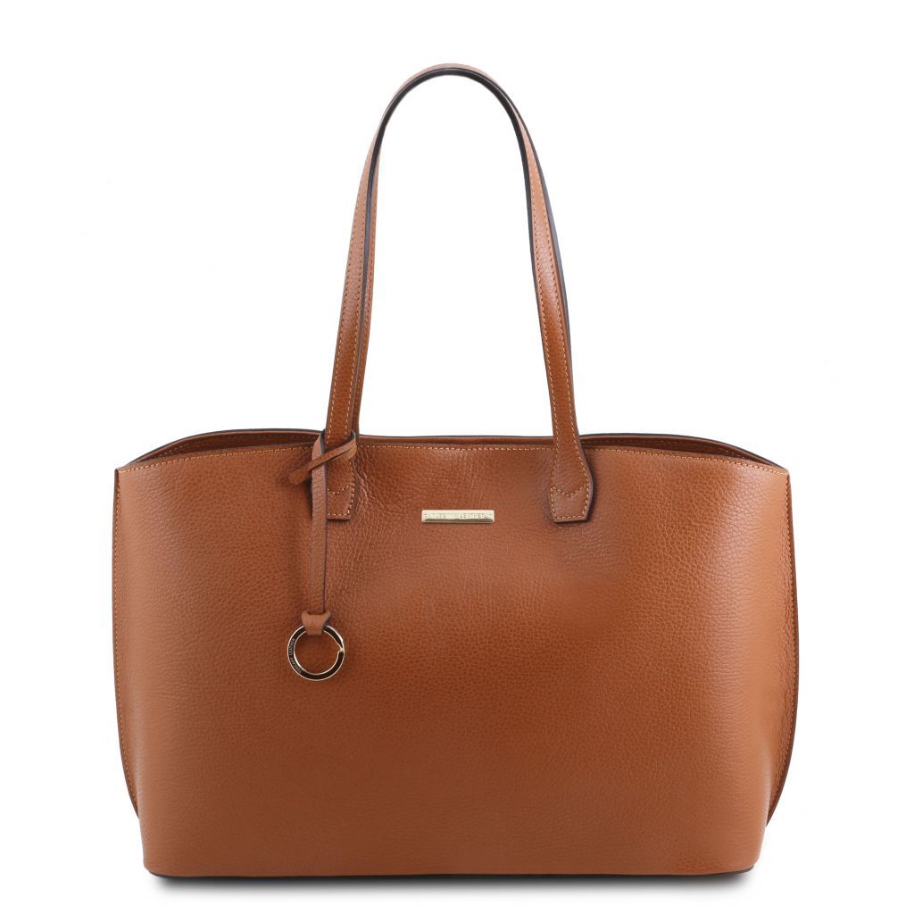 damen handtasche echt leder braun ShoppDiva